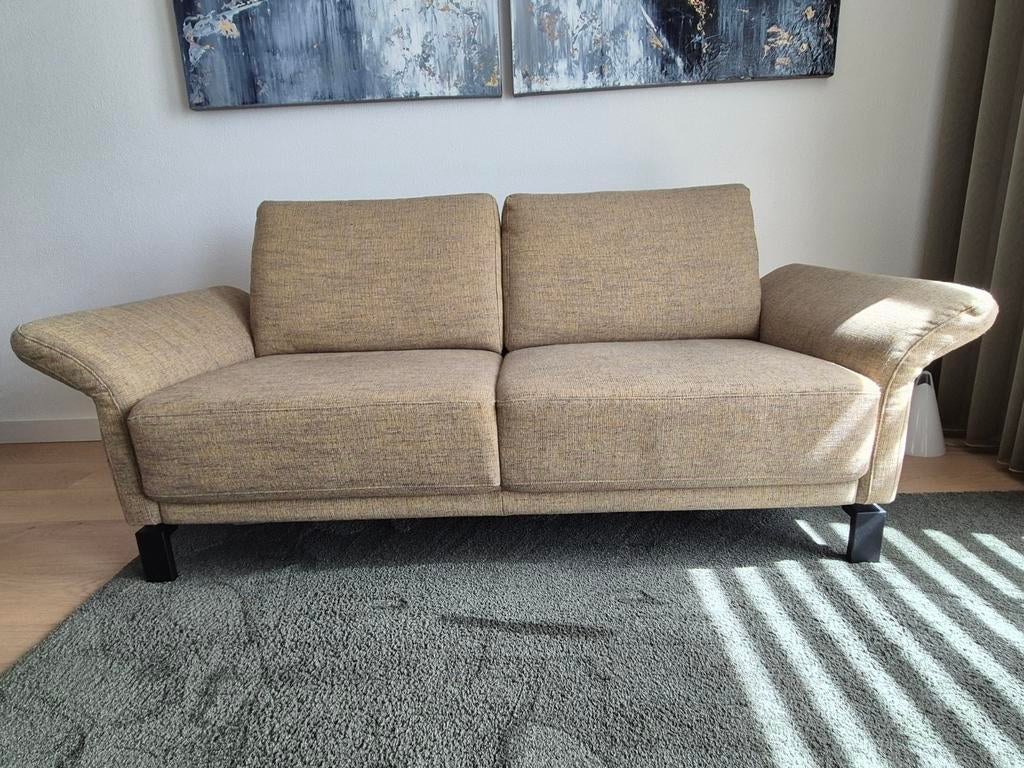 Bank Musterring 2,5 zits met hocker, Ophalen, 150 tot 200 cm, Tweepersoons, 75 tot 100 cm