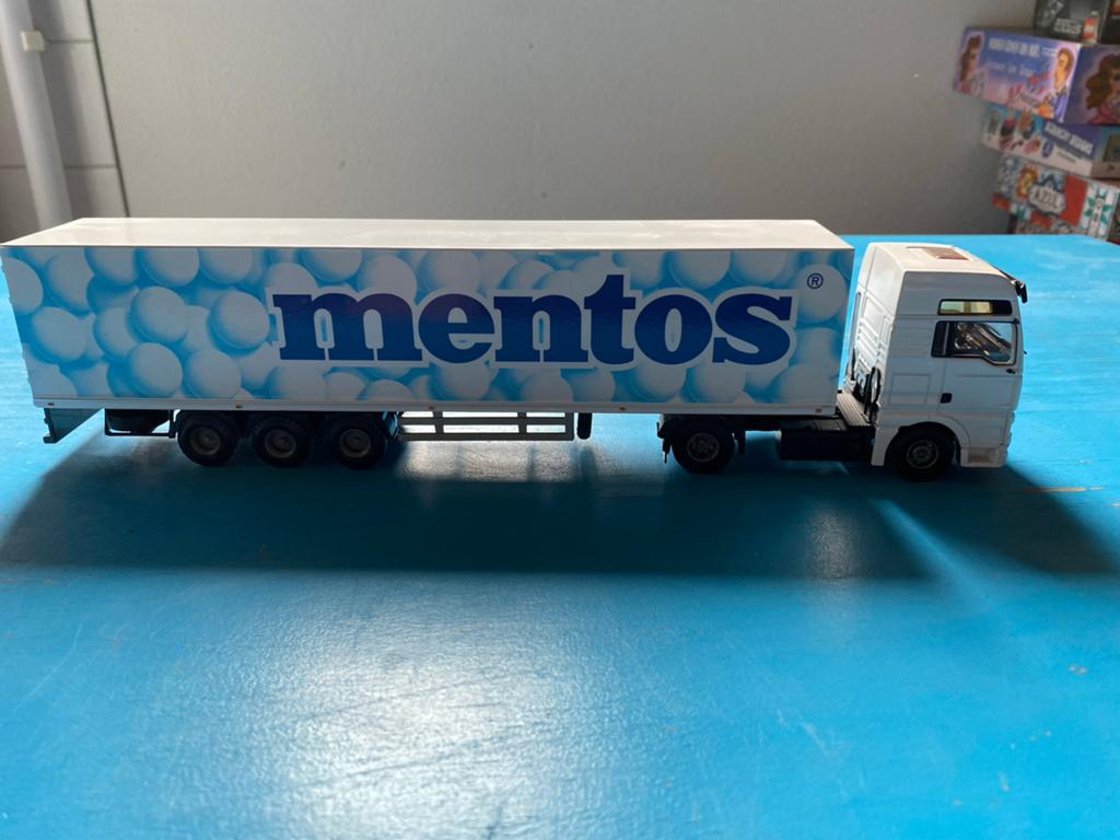 Modelwagen MAN Mentos lion toys, Hobby en Vrije tijd, Modelauto's | 1:50, Ophalen of Verzenden, Zo goed als nieuw