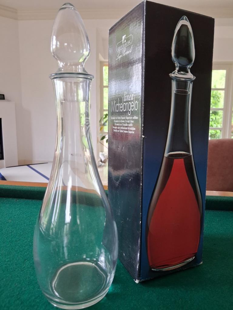 Nieuwe Michelangelo Decanteerkaraf - ca. 35,5 cm hoog, Ophalen, Overige kleuren, Nieuw, Glas