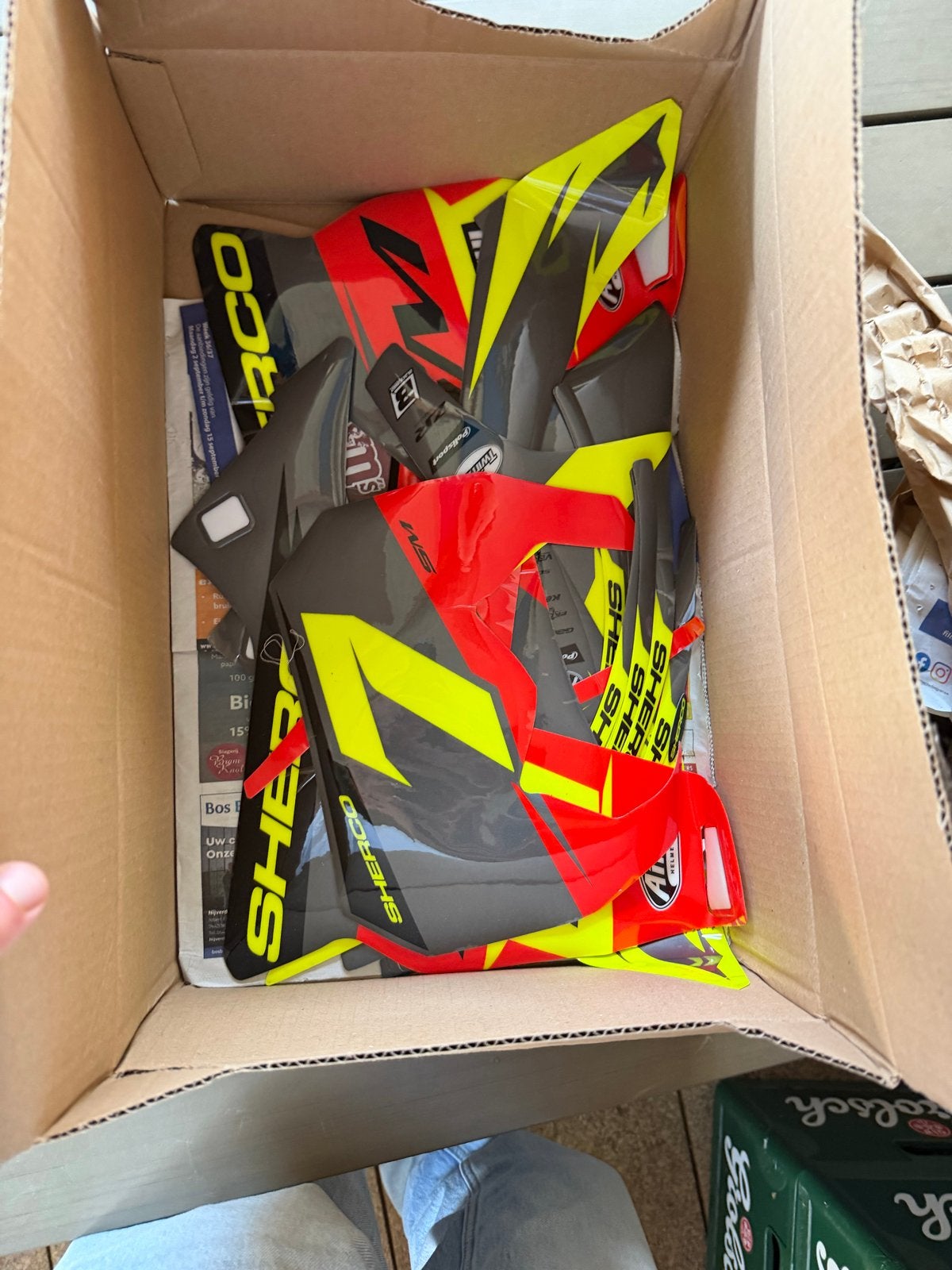 Volledige stickerset Sherco brommer, Ophalen