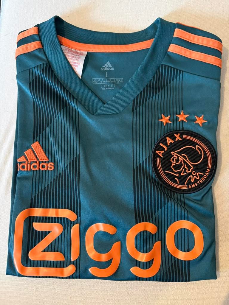 Ajax uit tenue 2019-2020, Sport en Fitness, Voetbal, Maat XS of kleiner, Ophalen of Verzenden, Zo goed als nieuw, Shirt