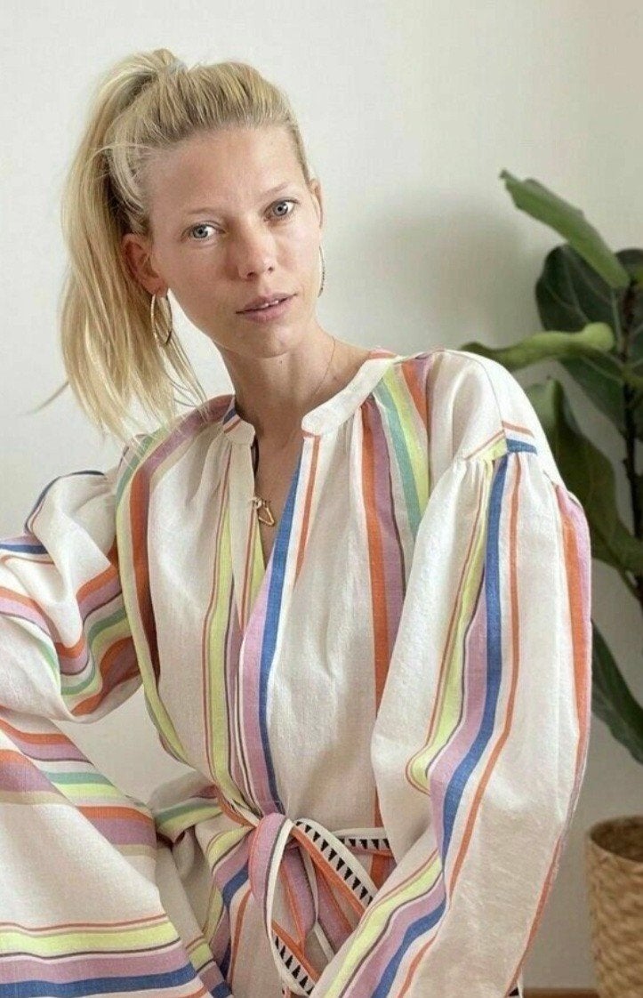 Lemlem jurk L ikat geweven dress met steekzakken aztec ibiza, Kleding | Dames, Jurken, Nieuw, Maat 42/44 (L), Knielengte, Ophalen of Verzenden