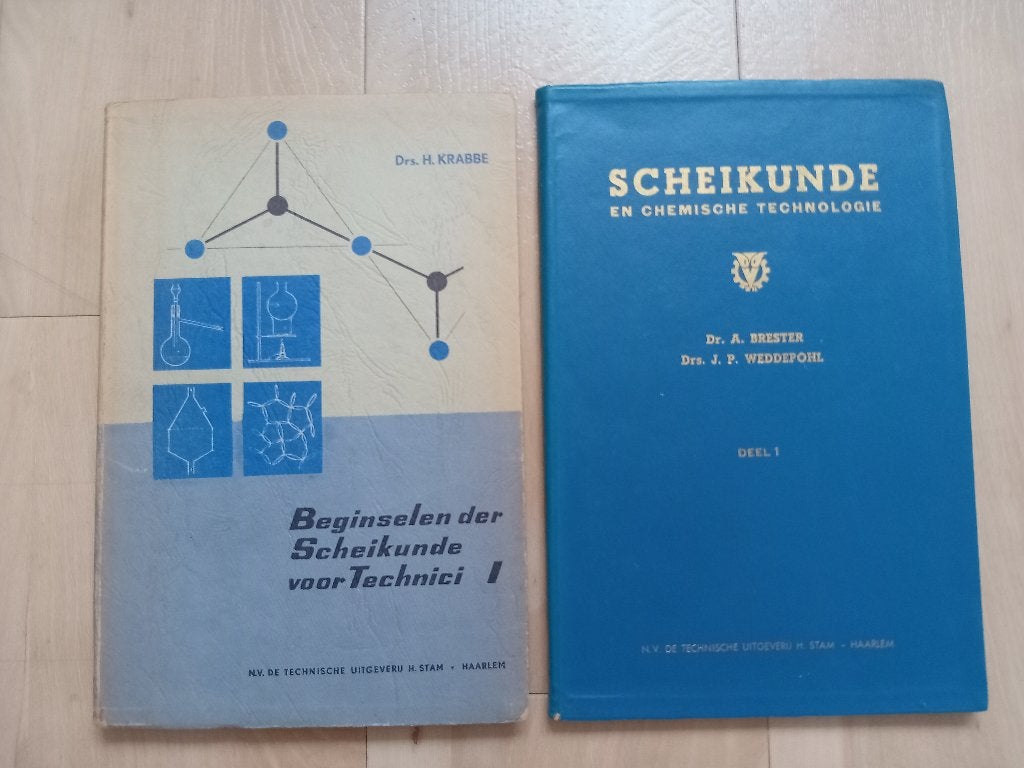 Scheikunde en Chemische Technologie - 2 boeken., Gelezen, Ophalen of Verzenden, Drs. H. Krabbe, Dr. A. Brester, Drs. J.P. Weddepohl