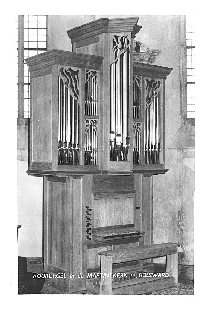 968449	Bolsward	Jr 60 Koororgel	Martinikerk, Ophalen of Verzenden, 1960 tot 1980, Gelopen, Friesland