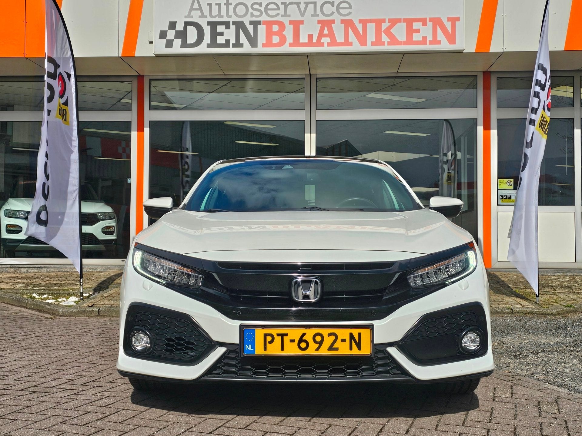 Honda Civic 1.0 i-VTEC Executive BJ.2017 / Panodak / Leder /, Dealer onderhouden, Gebruikt, Bedrijf, 3 cilinders