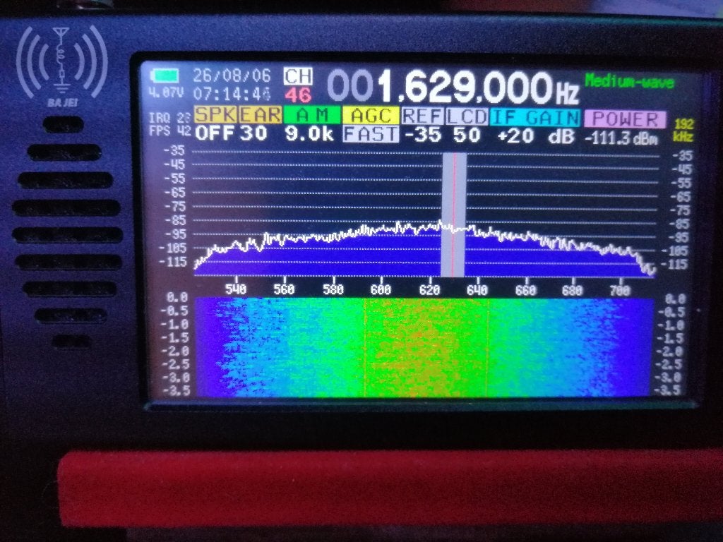 DeepSDR 101 4.3" DSP Radio Ontvanger 100K-149MHz, Telecommunicatie, Zenders en Ontvangers, Ophalen of Verzenden, Zo goed als nieuw