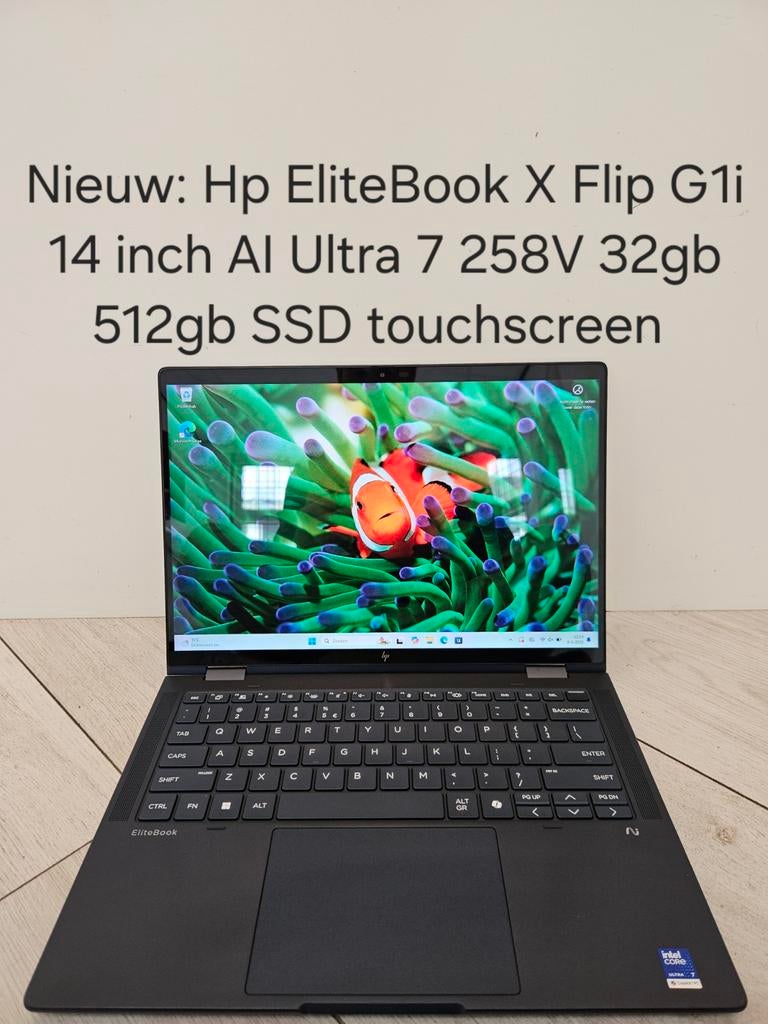 Nieuw met installatie: Hp EliteBook X Flip G1i Ultra 7 258V, EenvoudPc B.V., Nieuw, Ophalen of Verzenden, Met videokaart