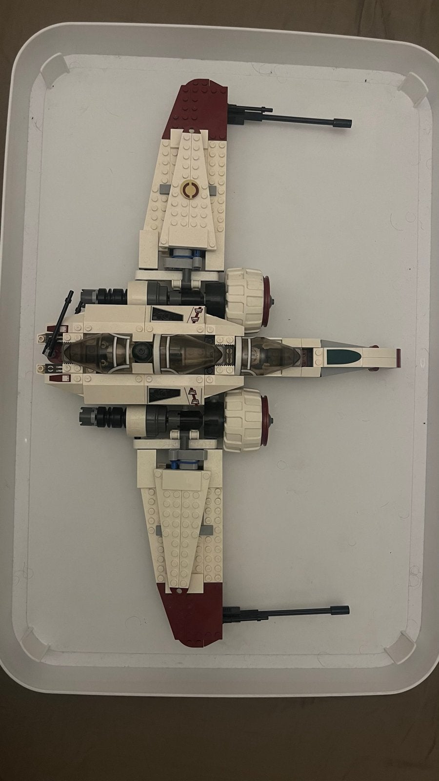 LEGO Star Wars ARC-170 Starfighter (8088-1) met minifiguren, Gebruikt, Star Wars, Lego, Ophalen of Verzenden