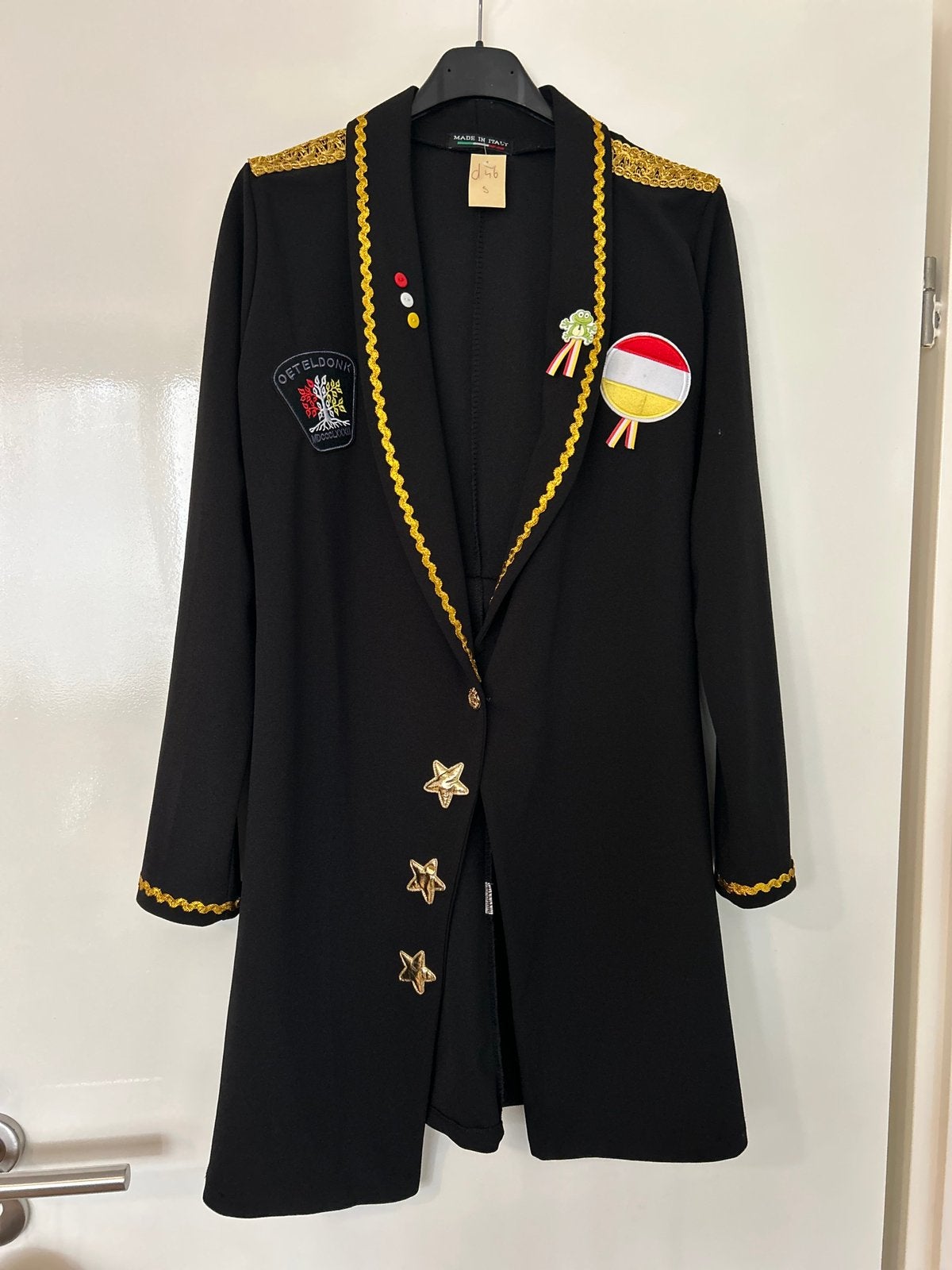 Oeteldonk dames jasje - Maat S, Ophalen of Verzenden, Zo goed als nieuw, Maat 38/40 (M), Carnaval