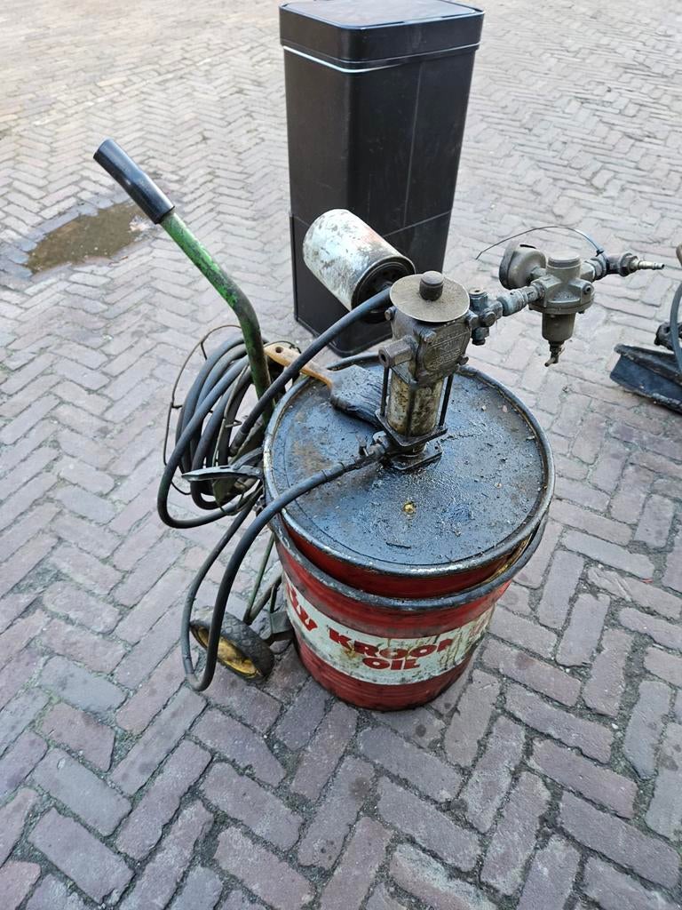 Vetpot pneumatische vetpomp, Ophalen of Verzenden