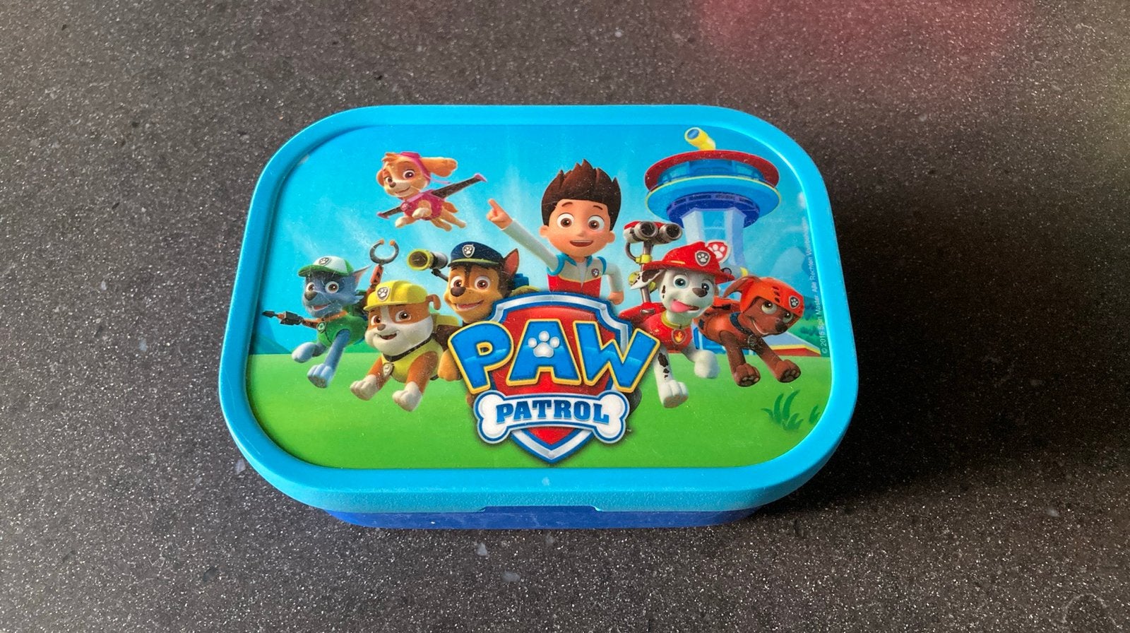 Broodtrommel Paw Patrol, Kunststof, Ophalen of Verzenden, Broodtrommel, Gebruikt