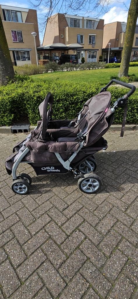 4 zits wandelwagen, Ophalen, Gebruikt, Overige merken, Verstelbare rugleuning