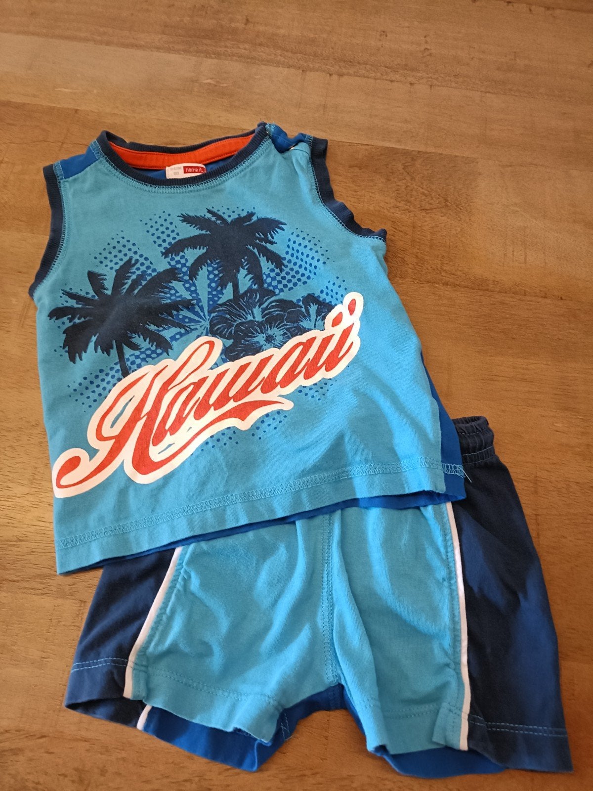 zomersetje Name It maat 80, Kinderen en Baby's, Babykleding | Maat 80, Gebruikt, Ophalen of Verzenden, Shirtje of Longsleeve, Name It