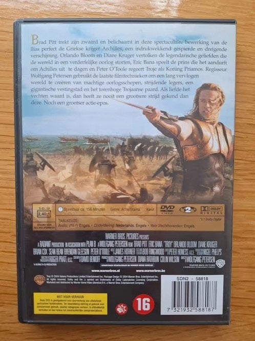 Dvd Troy hh, Vanaf 16 jaar, Ophalen of Verzenden, Zo goed als nieuw