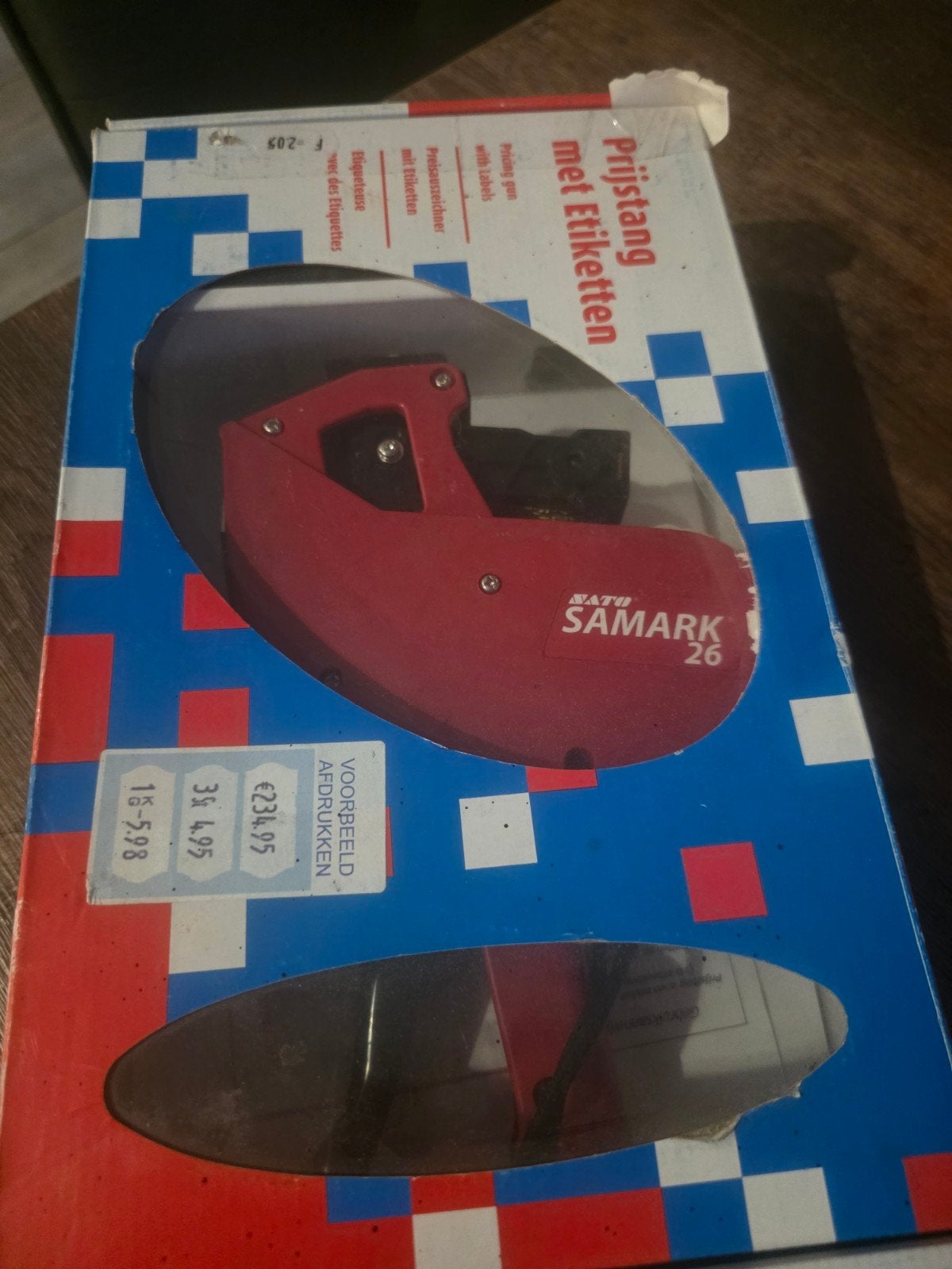 Sato Samark 26 prijstang met labels, Ophalen of Verzenden, Gebruikt, Overige typen