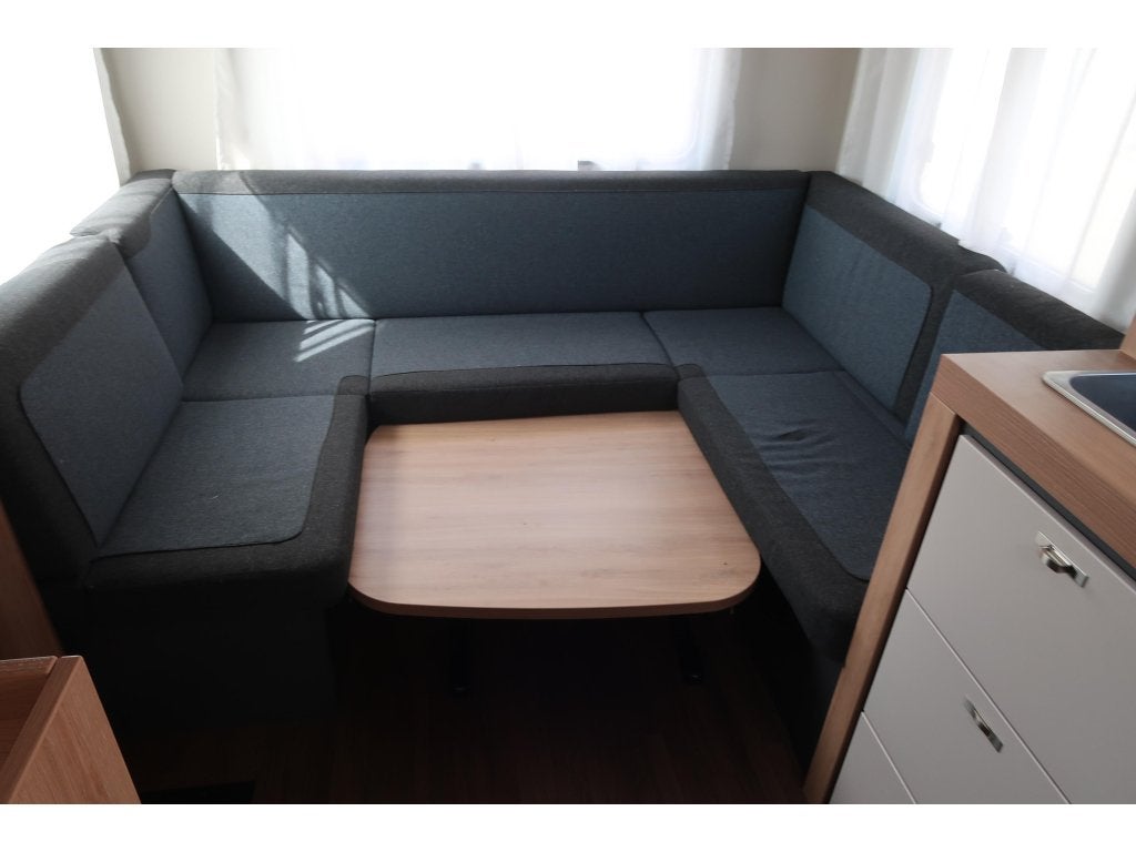 Knaus Sport 450 FU ZGAN !! MET VOORTENT, Rondzit, Schokbreker, Overige typen, 4 tot 5 meter
