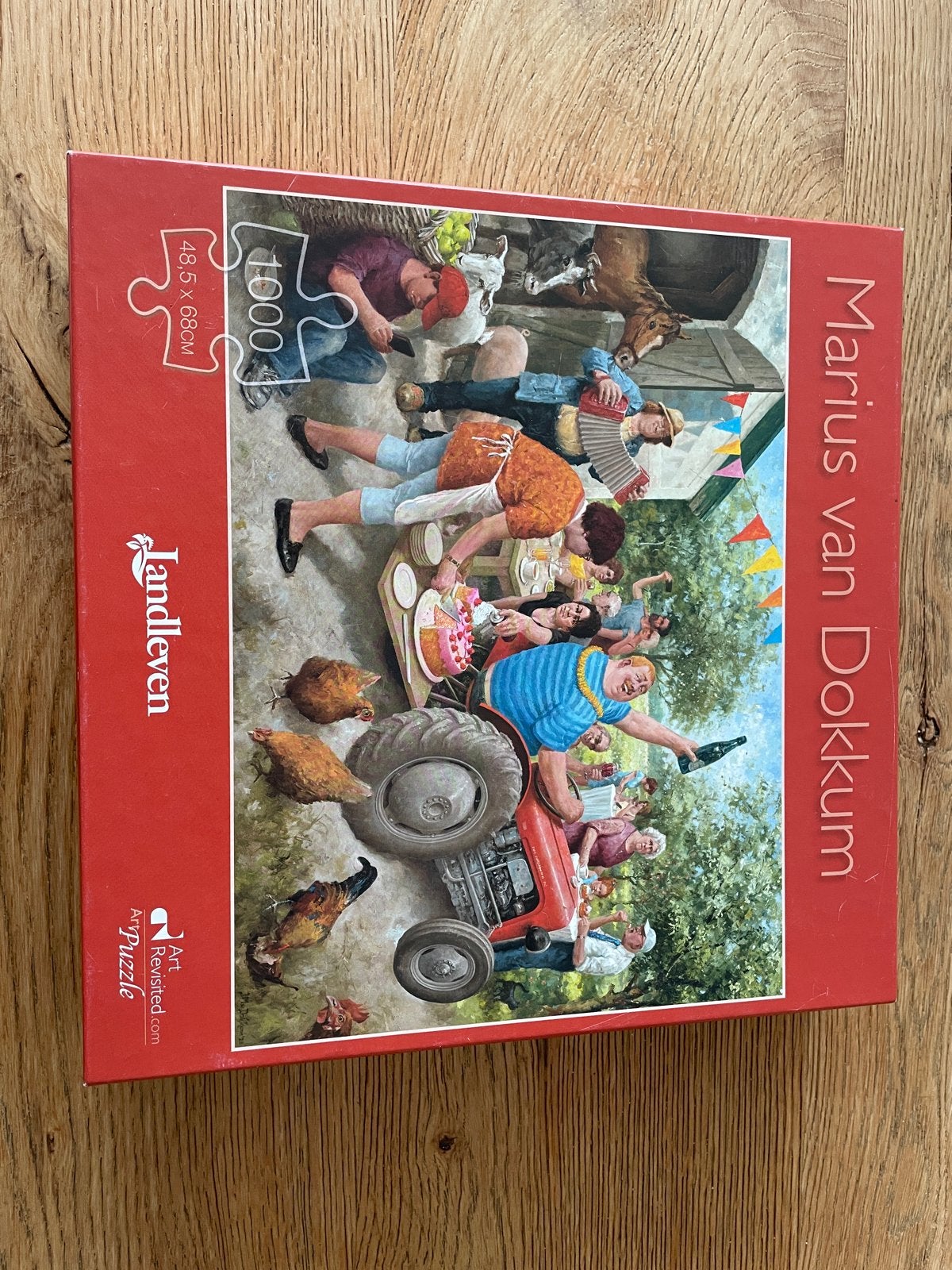 Marius van Dokkum Puzzel Landleven 1000 stukjes, Hobby en Vrije tijd, Ophalen of Verzenden, 500 t/m 1500 stukjes, Zo goed als nieuw
