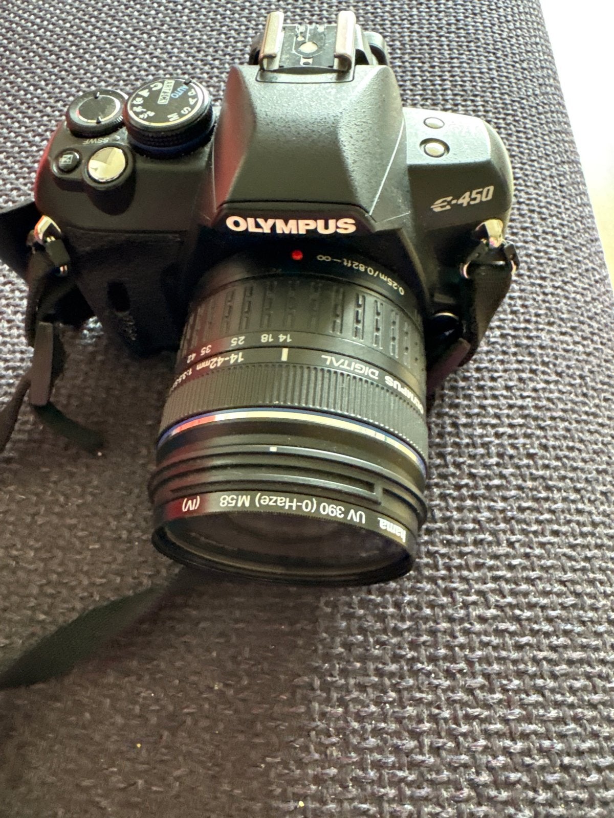 Olympus E-450 Spiegelreflexcamera met Zuiko Digital 14-42mm, Ingebouwde flitser, Gebruikt, Spiegelreflex, Ophalen of Verzenden
