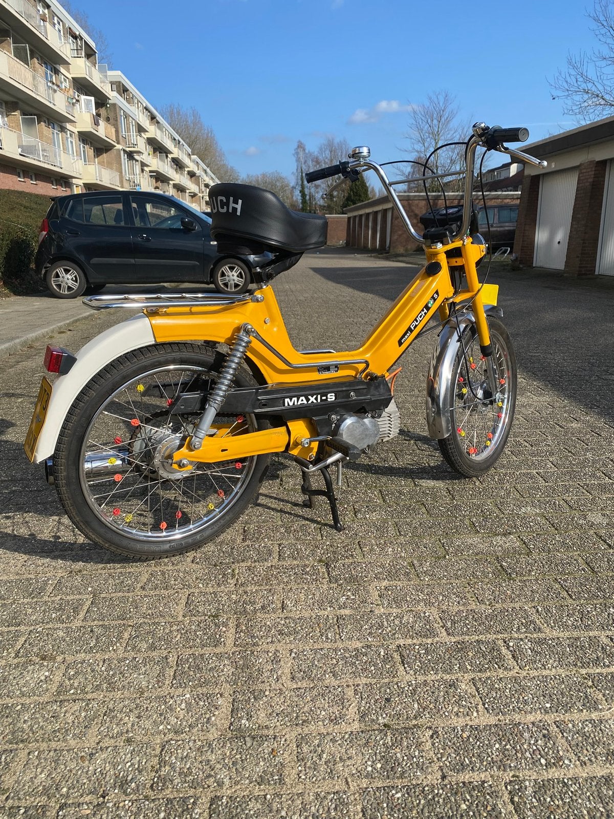 Puch Maxi S Geel kenteken, Ophalen, Maximaal 45 km/u, Zo goed als nieuw, Maxi