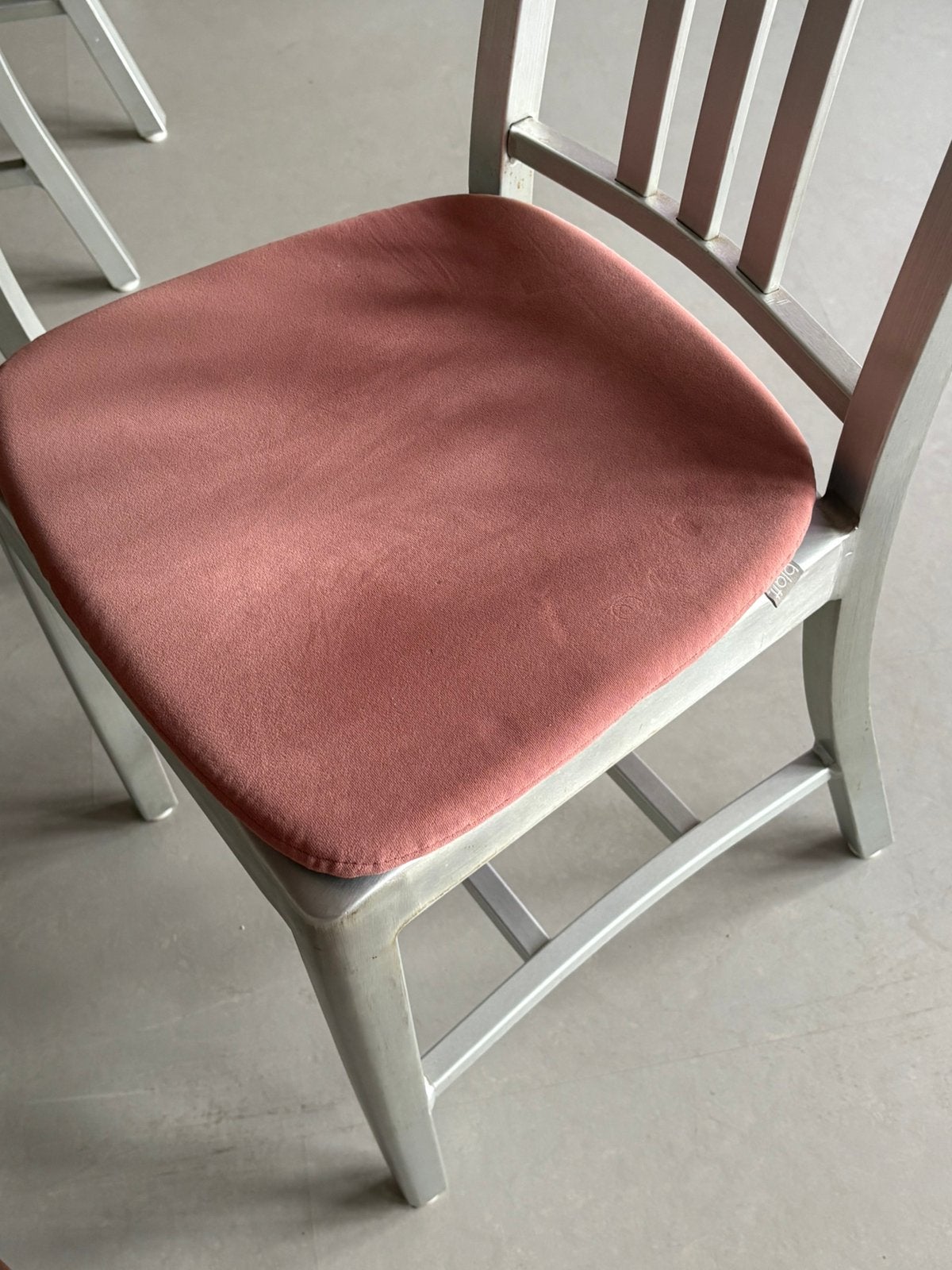6 Stoelkussens oudroze velvet, Ophalen, Zo goed als nieuw, Overige kleuren, Vierkant