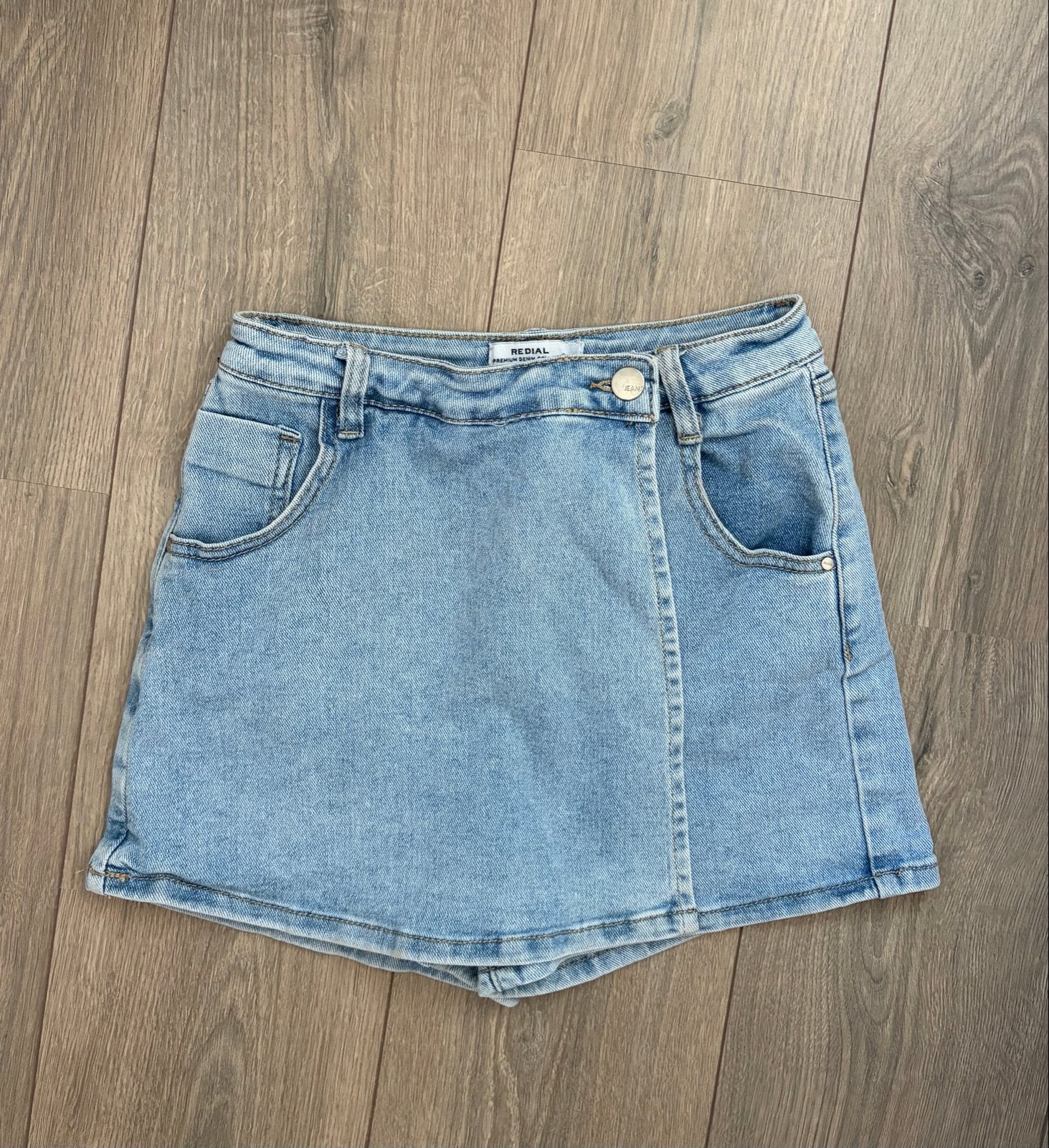 Redial spijkerrokje / skort maat 34 (XS), Ophalen, Blauw, Zo goed als nieuw, Maat 34 (XS) of kleiner