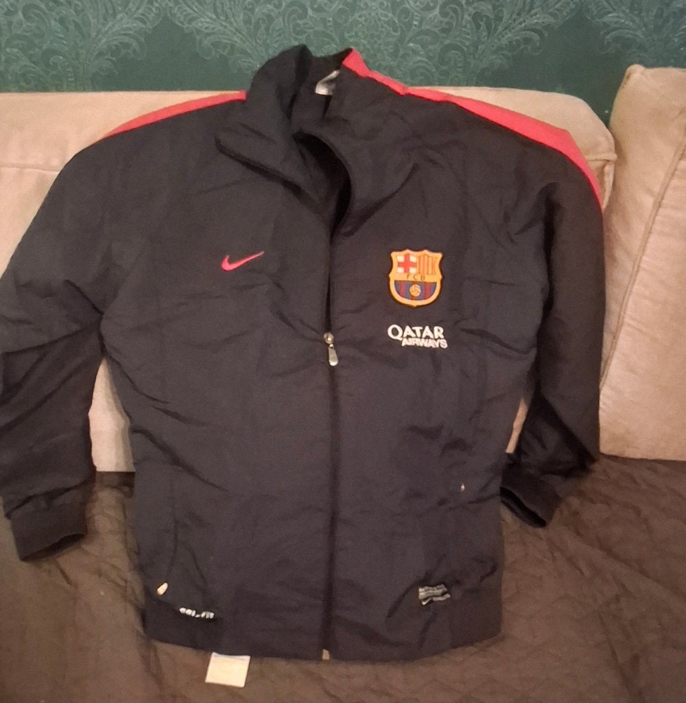 Fc Barcelona nike dry-fit jack maat 154/158, Jongen of Meisje, Ophalen of Verzenden, Zo goed als nieuw, Nike