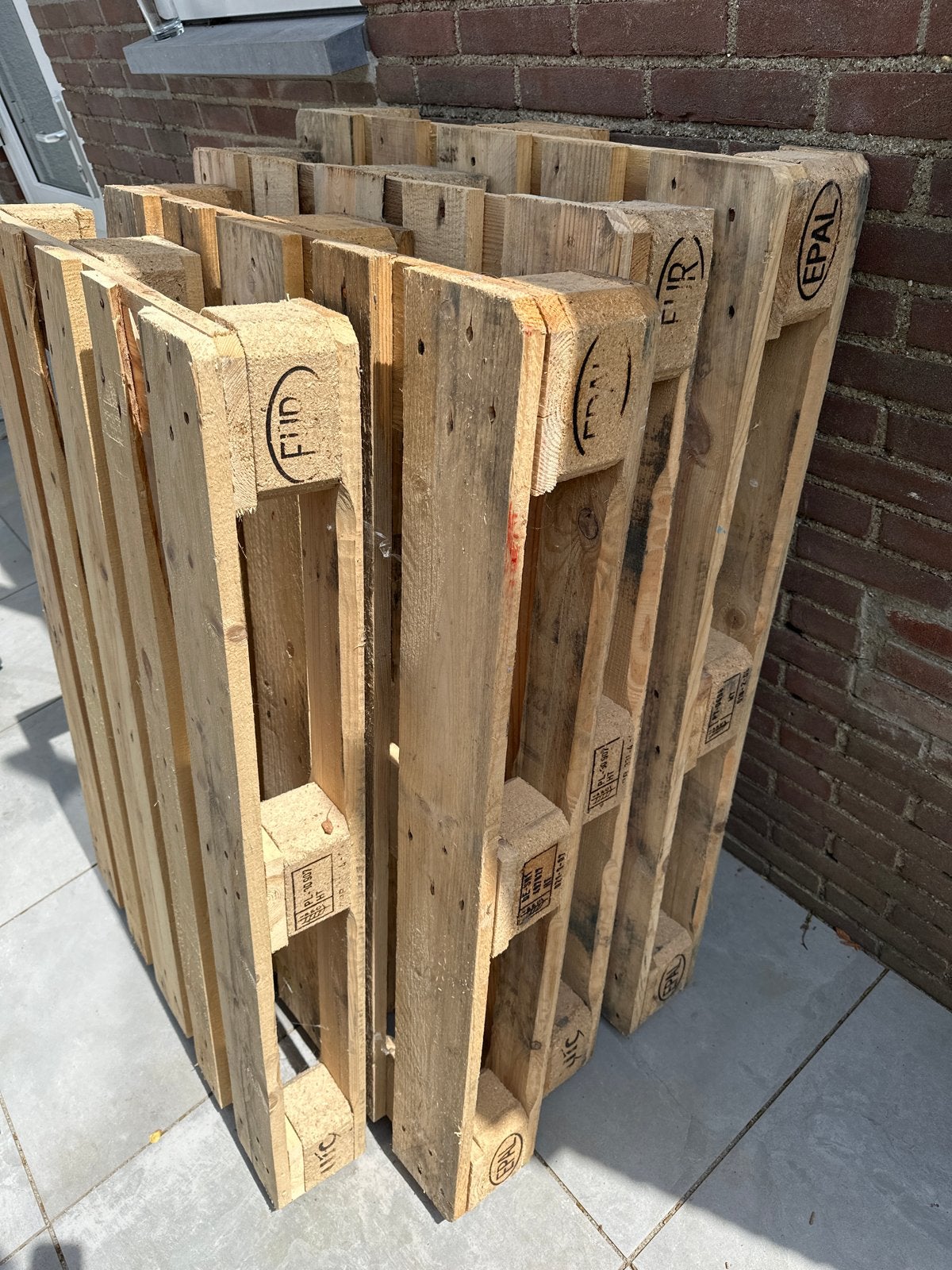 EPAL Pallets - Zo goed als nieuw, Doe-het-zelf en Verbouw, Hout en Planken, Ophalen, Zo goed als nieuw, 50 mm of meer, Pallet