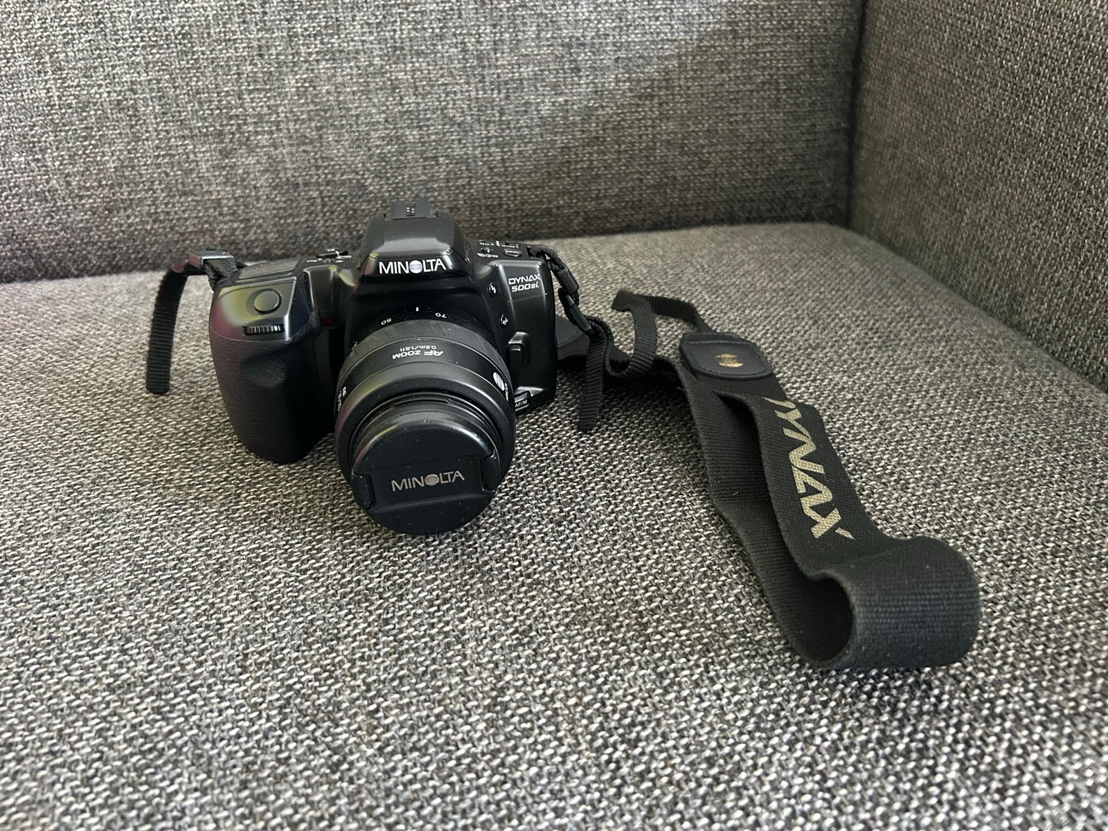 Minolta Dynax 500si Spiegelreflexcamera met AF 35-70mm lens, Ophalen of Verzenden, Gebruikt, Spiegelreflex, Minolta