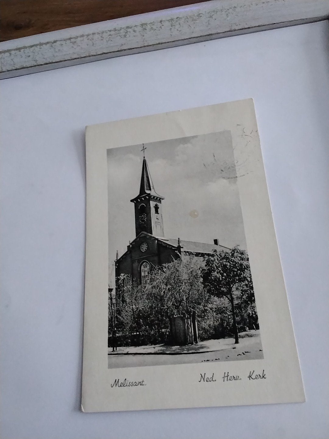 Oude ansichtkaart Ned. Herv. Kerk Melissant (1950), Verzamelen, Ophalen of Verzenden
