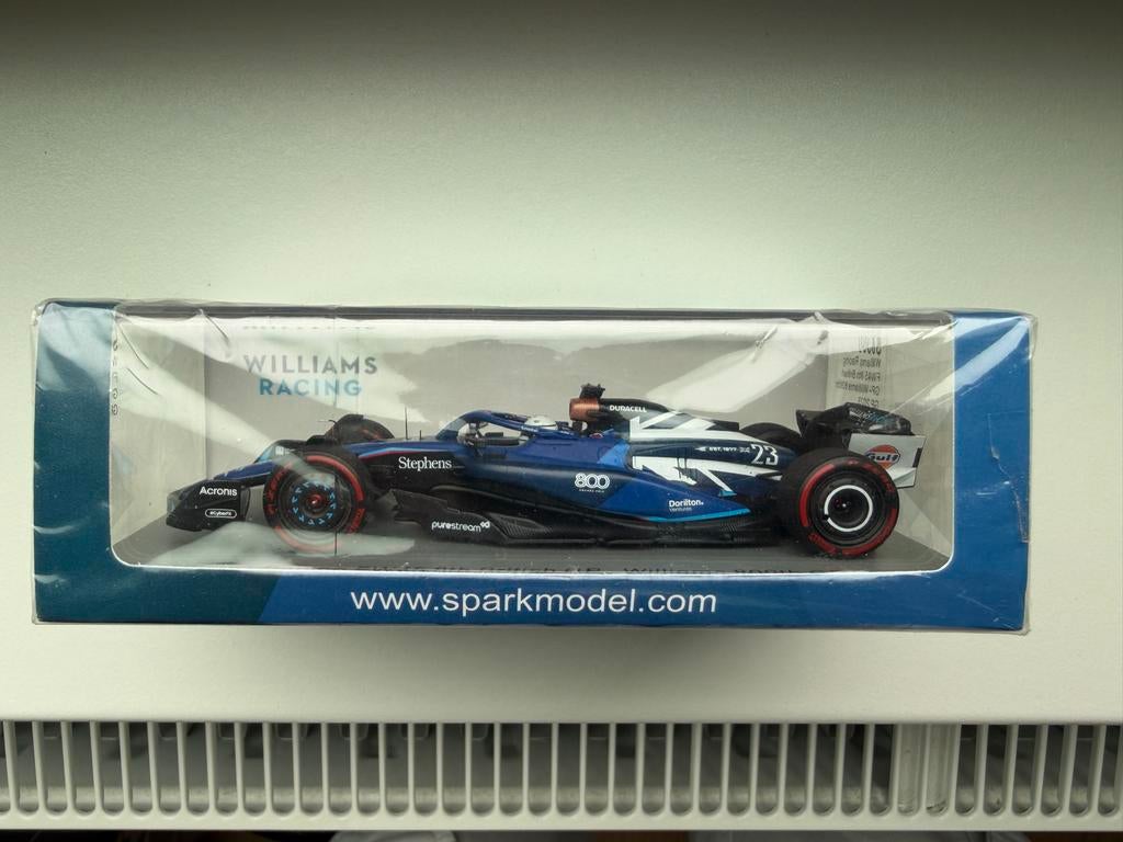 Spark 1:43 Williams Racing FW45 8th British GP Albon 2023, Ophalen of Verzenden, Nieuw, Auto, Overige merken