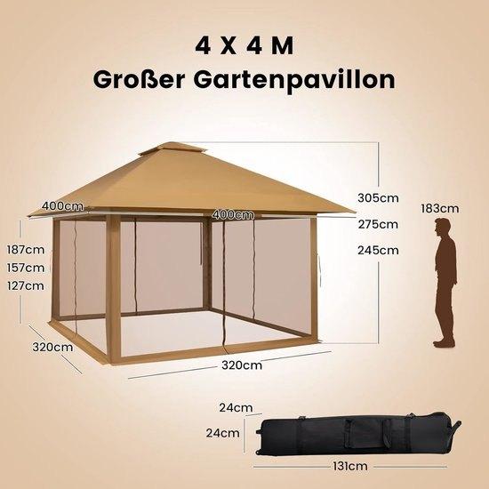 Partytent – Gazebo – Tuinpaviljoen – Feesttent – Tuintent, Corvance B.V., Verzenden, Nieuw, Corvancebol@gmail.com