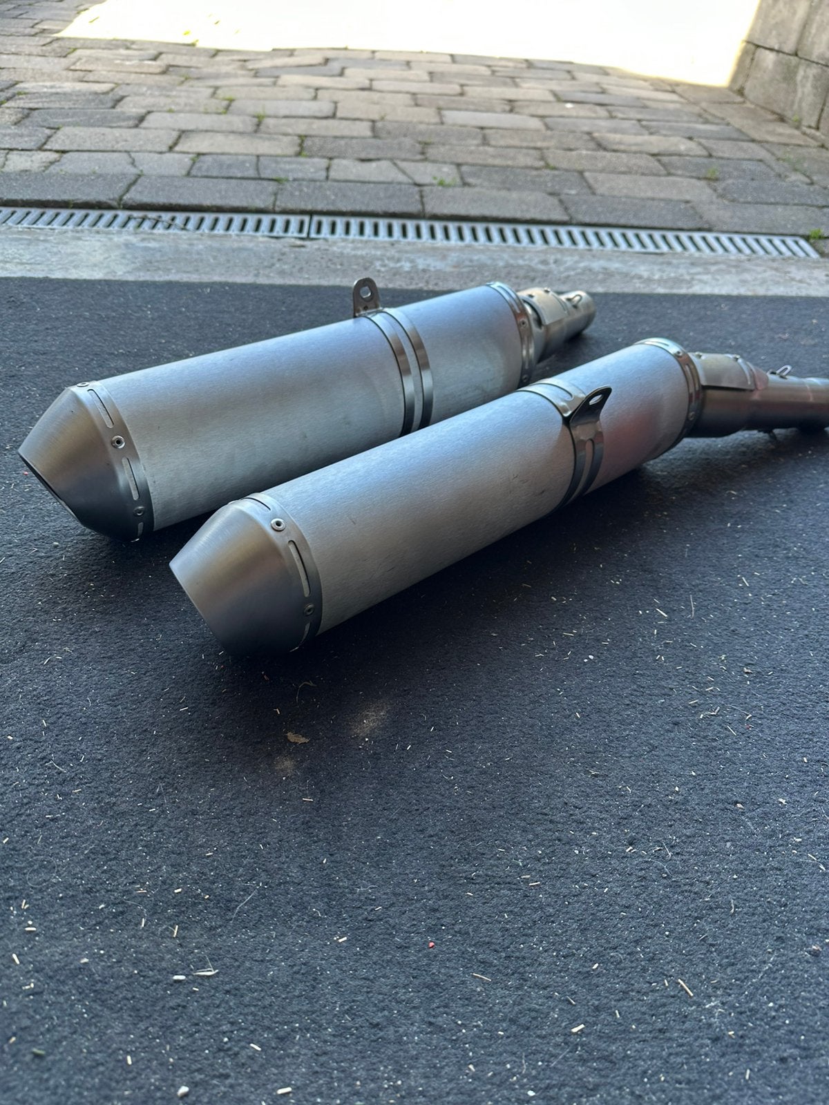 Originele uitlaatset aprilia tuono V2, Ophalen of Verzenden, Gebruikt