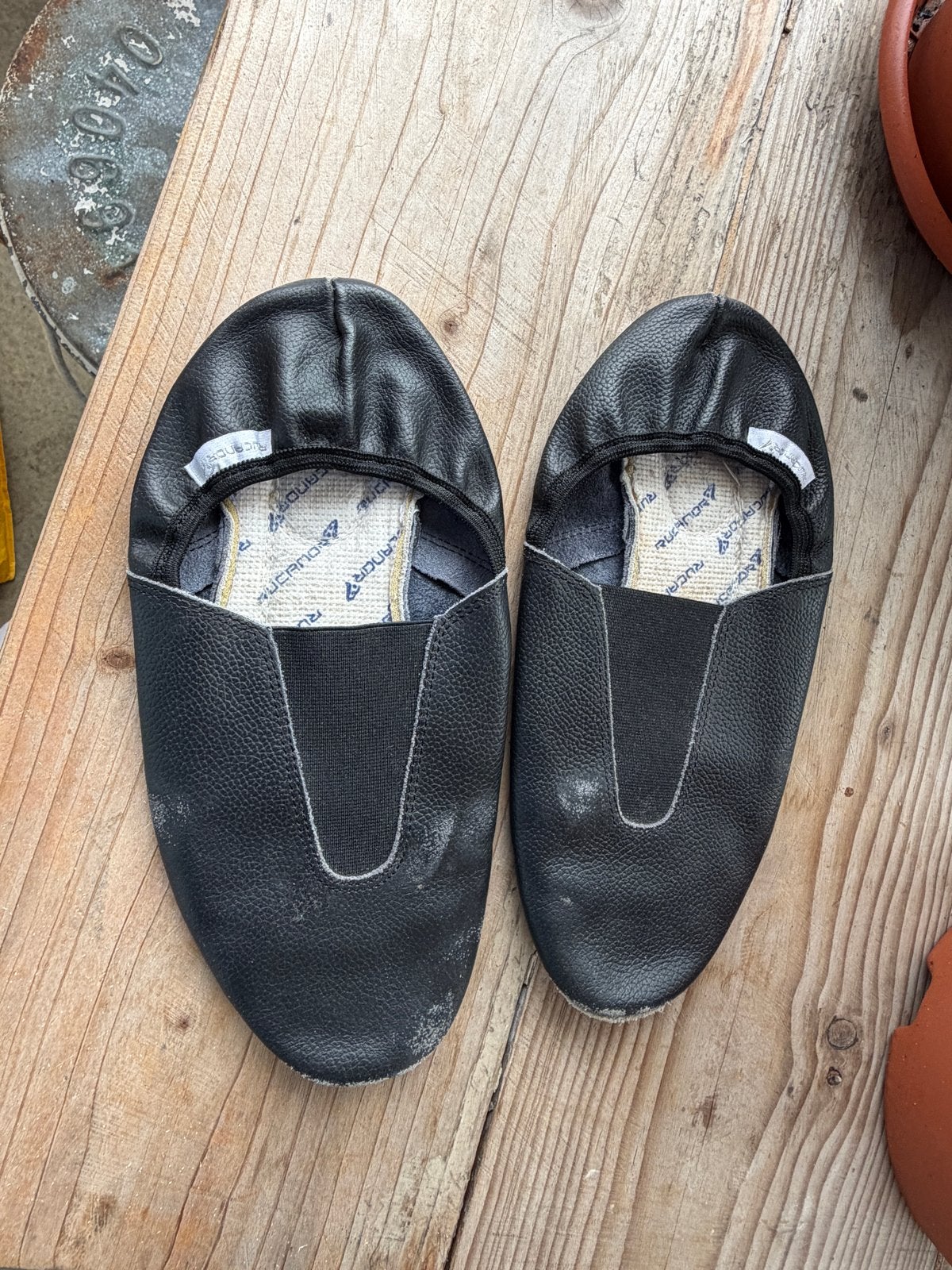 Zwarte leren dansschoenen - Maat 38, Verzenden, Gedragen, Zwart, Dansschoenen