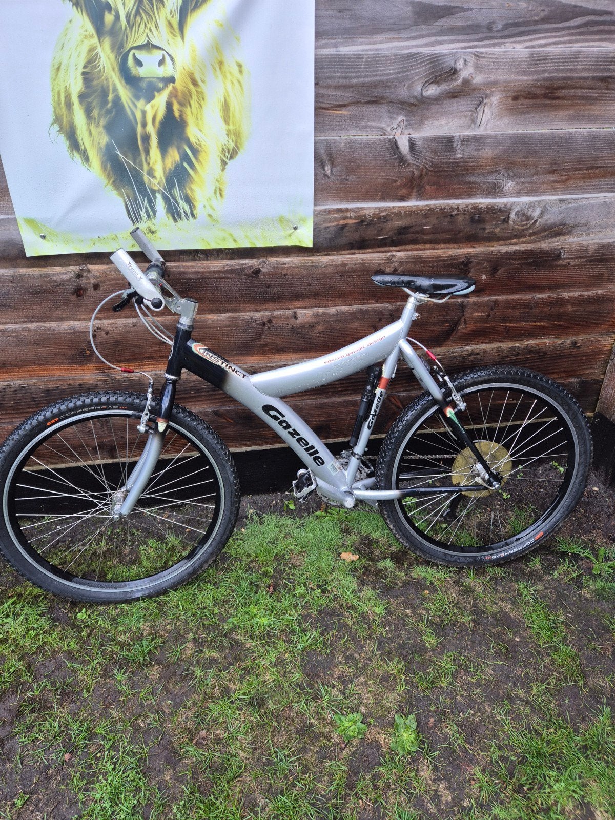 Gazelle Instinct ATB - Zilver/Zwart Y-frame, 49 tot 53 cm, Ophalen, Gebruikt, Gazelle