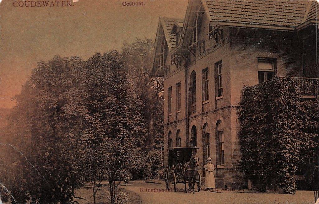 AZ787 Coudewater bij Rosmalen tulpkaart Berkers Verbunt 1908, Verzenden, Voor 1920, Gelopen, Noord-Brabant