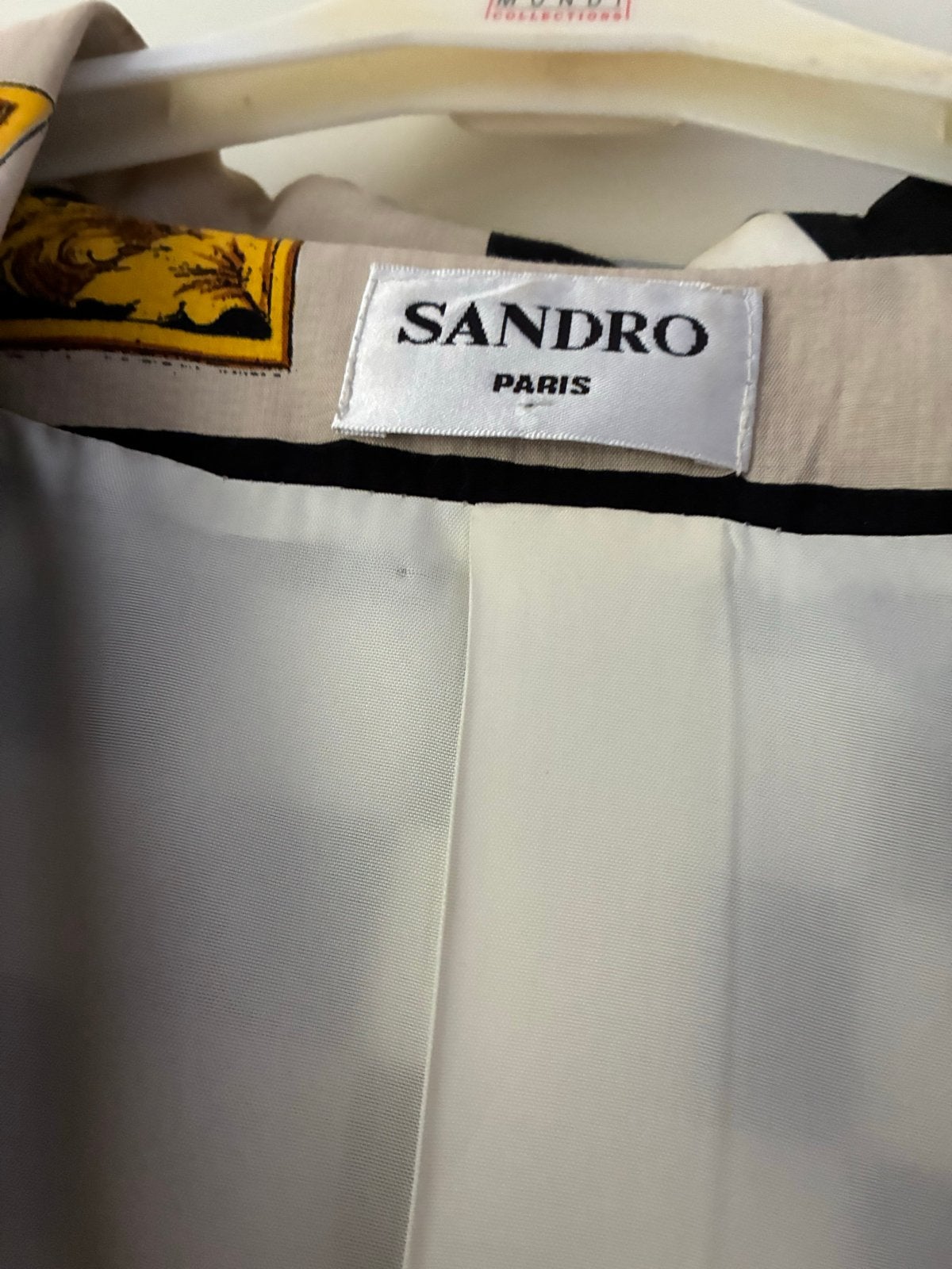 Sandro Paris Jasje Maat 38/40 (M) - Uniek Design, Maat 38/40 (M), Geel, Ophalen of Verzenden, Zo goed als nieuw