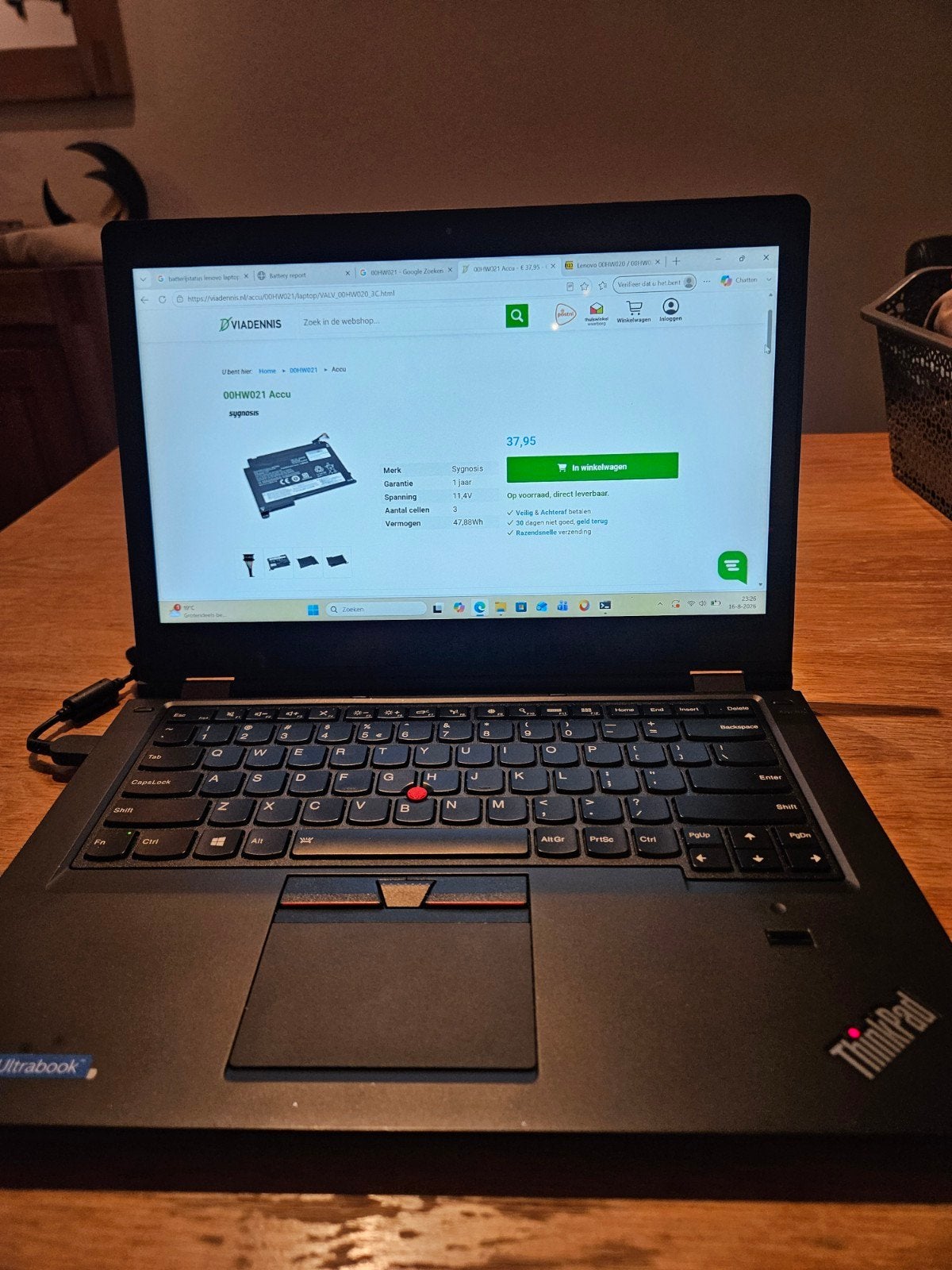 Lenovo ThinkPad Yoga 460 - i5, 16GB RAM, 256GB SSD, Computers en Software, Windows Laptops, Ophalen, 2 tot 3 Ghz, SSD, Lenovo