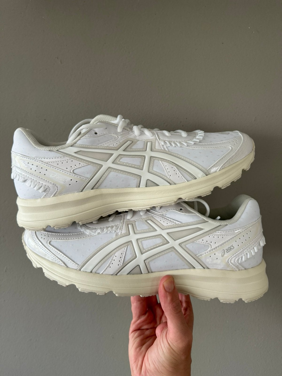 ASICS JOG 100S “Cream / White”, Verzenden, Wit, Nieuw, Sneakers of Gympen