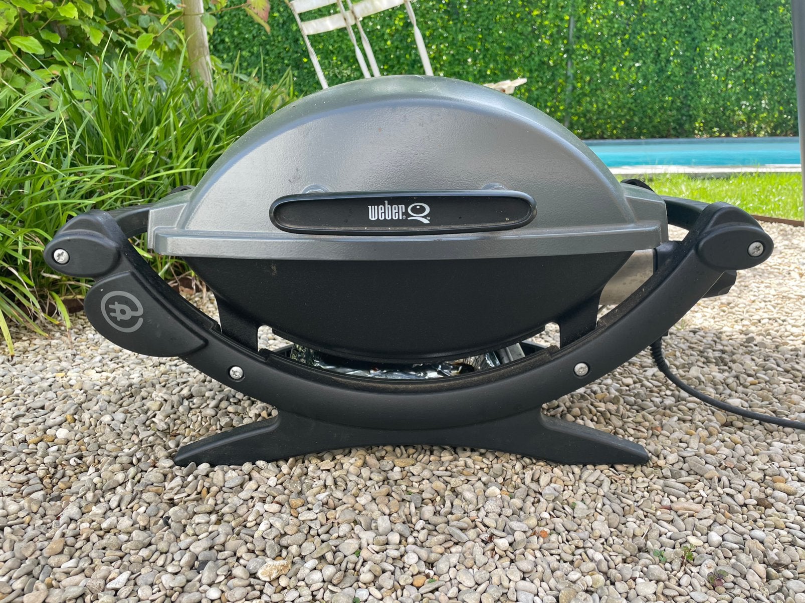 Weber Q140 elektrische barbecue, Tuin en Terras, Elektrische barbecues, Gebruikt, Ophalen of Verzenden