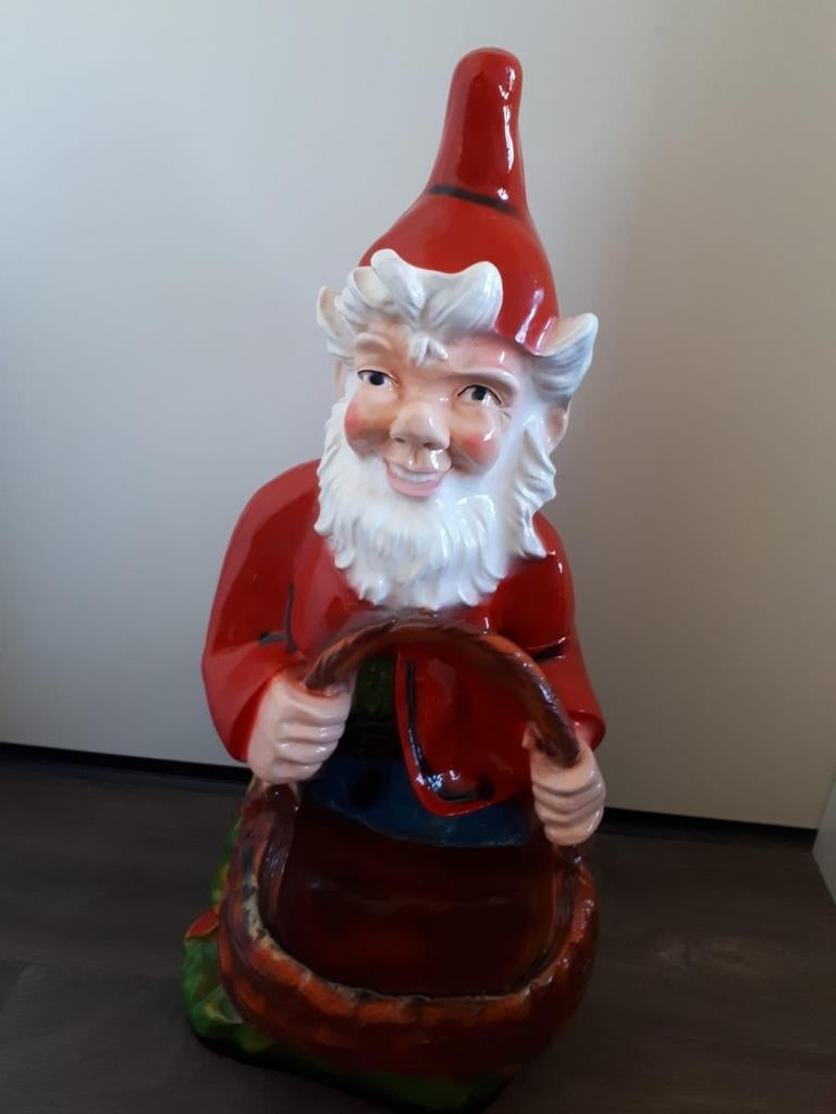 Grote Kabouter 70 cm - Tuindecoratie, Gebruikt, Meerkleurig, Ophalen of Verzenden, Landelijk