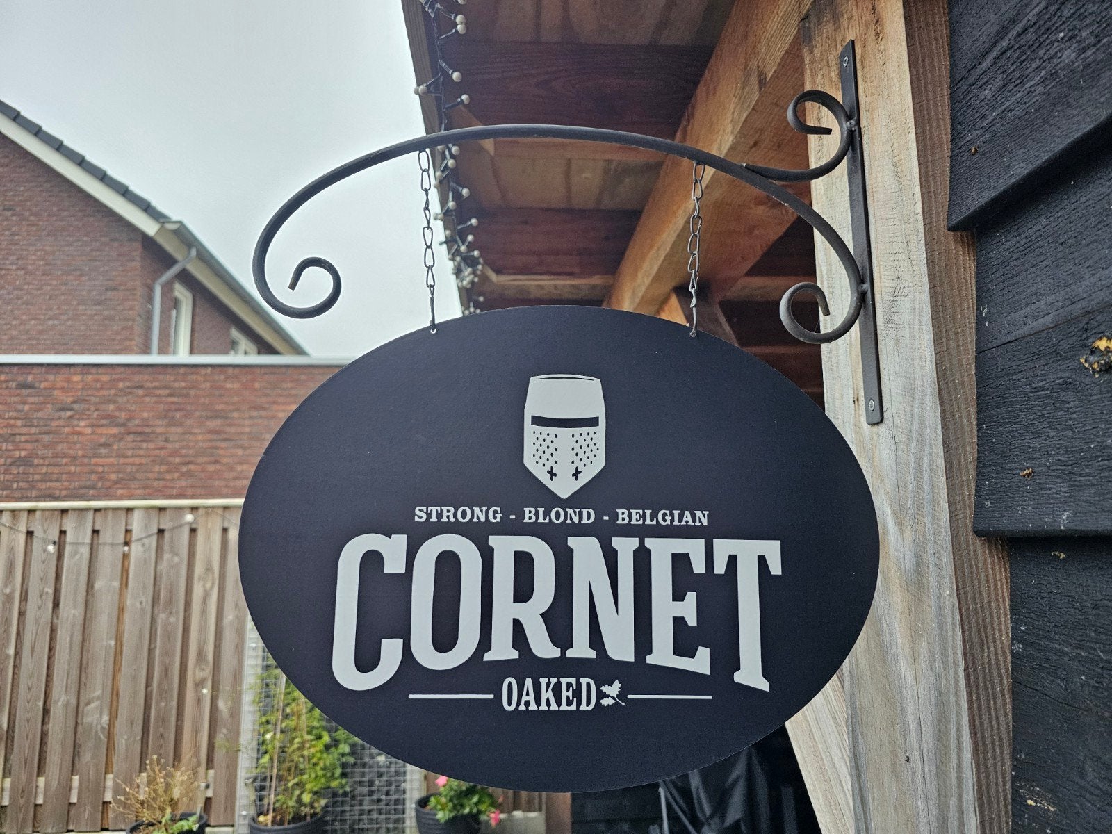 Dubbelzijdig CORNET UITHANGBORD, Ophalen of Verzenden, Nieuw, Reclamebord, Plaat of Schild