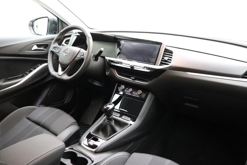 Opel Grandland 1.2 Turbo 130pk GS | Navigatie | LED Matrix k, Gebruikt, Euro 6, 1199 cc, Leder en Stof