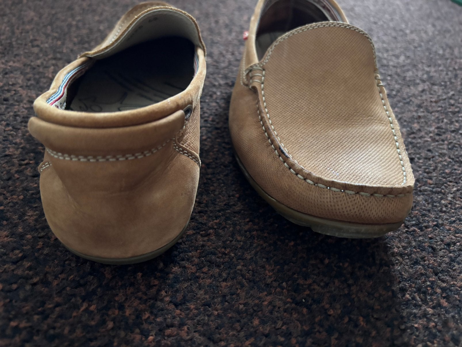 Mooie FLUCHOS leer instap heren schoenen, Maat 42, Loafers, Bruin, Ophalen of Verzenden, Gedragen