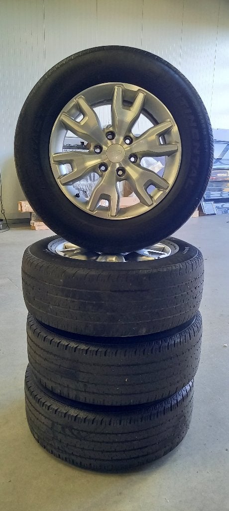 Ford Ranger 18'' met Continental Cross Contact M+S banden, Ophalen, 18 inch, Gebruikt, 265 mm