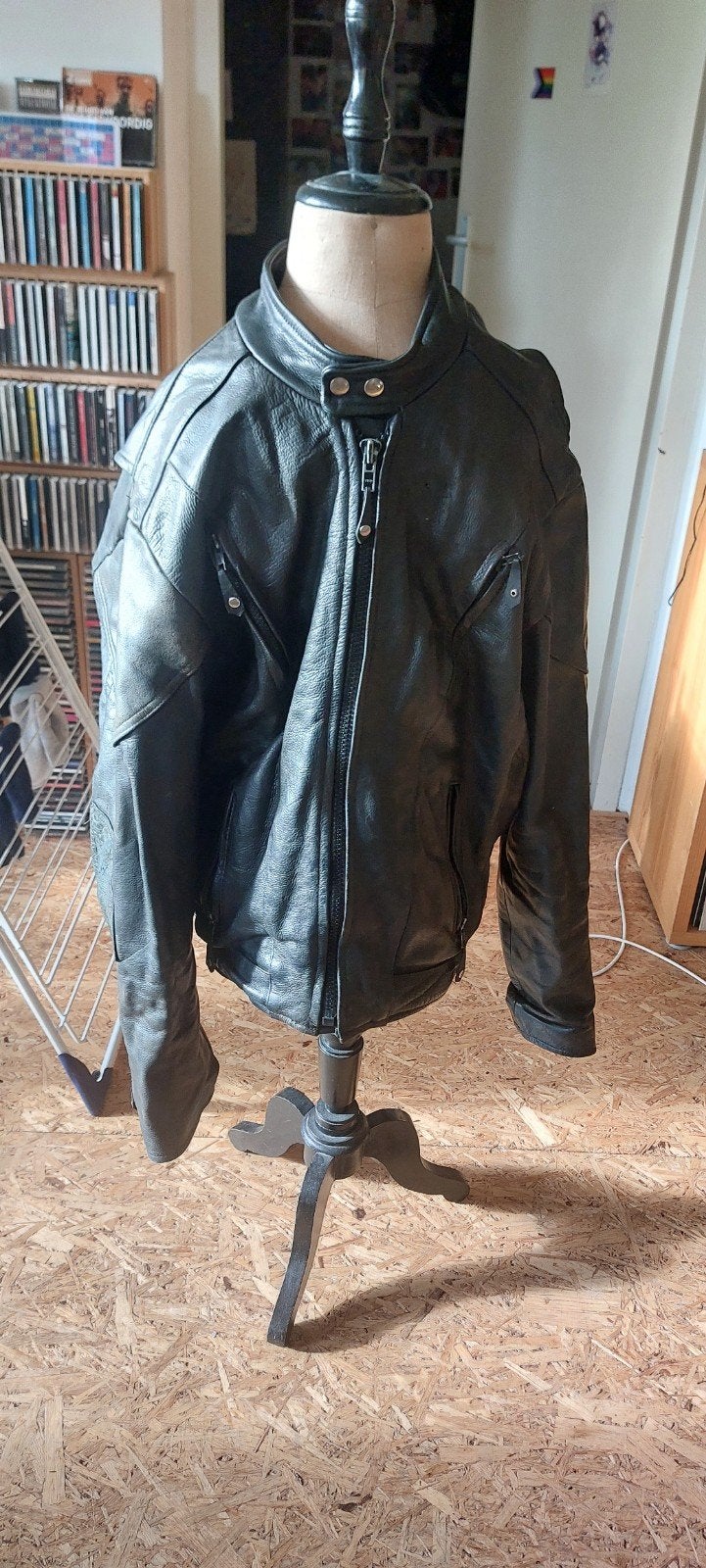 vintage moterjack, Onbekend, Dames, Jas | leer, Ophalen of Verzenden