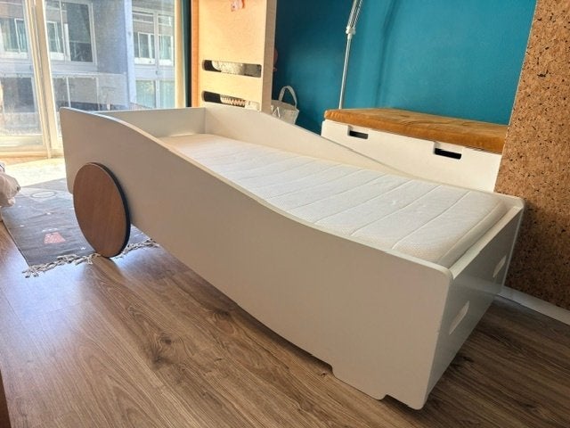 Tof peuterbed van Ukkepuk, 70 tot 85 cm, 140 tot 160 cm, Zo goed als nieuw, Ophalen