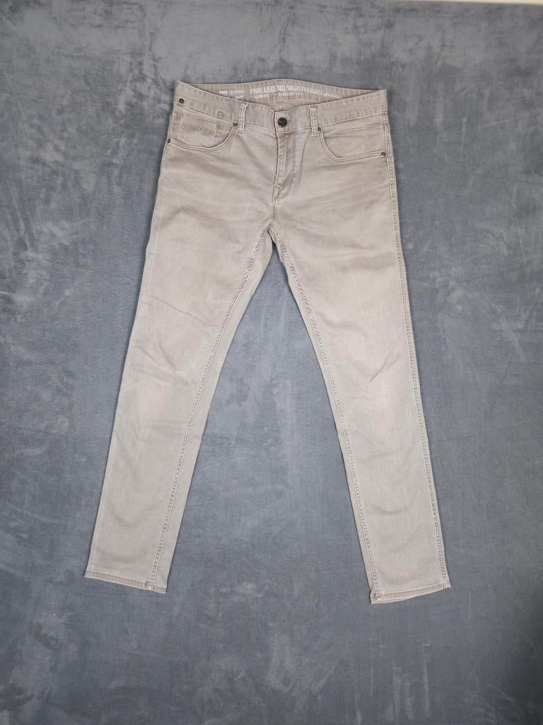 Pme Legend Broek Nightflight W35 L34 Slim Fit Grijs Jeans., ., Ophalen of Verzenden, Zo goed als nieuw, .
