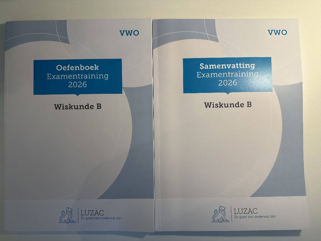 Luzac examentraining Wiskunde B VWO 2026, Ophalen, VWO, Wiskunde B, ExamenOverzicht