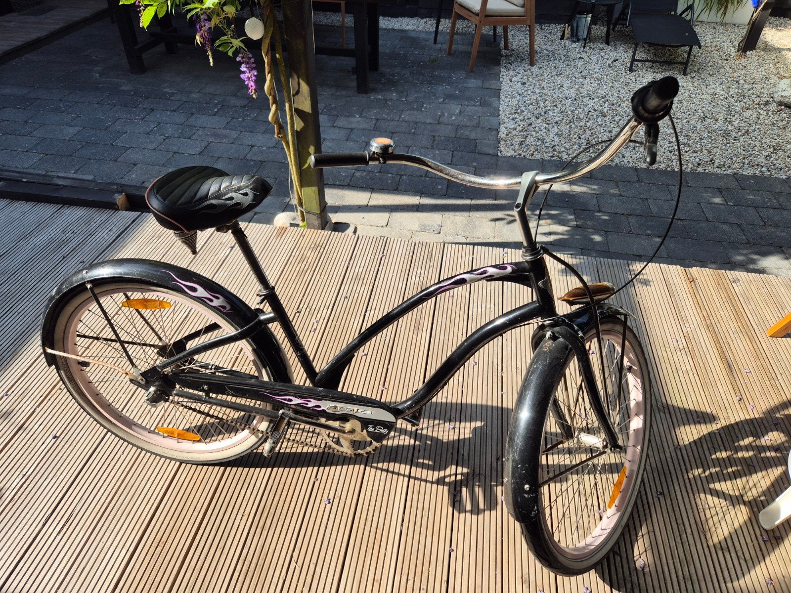 Origenele beach cruiser Electra The Betty damesfiets, 47 tot 51 cm, Ophalen, Gebruikt, Staal