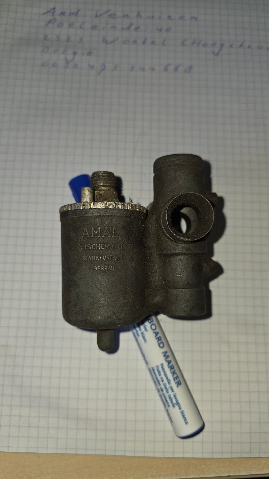DKW RT100 Carburateur - Amal Fischer A-G Frankfurt, Motoren, Ophalen of Verzenden, Gebruikt